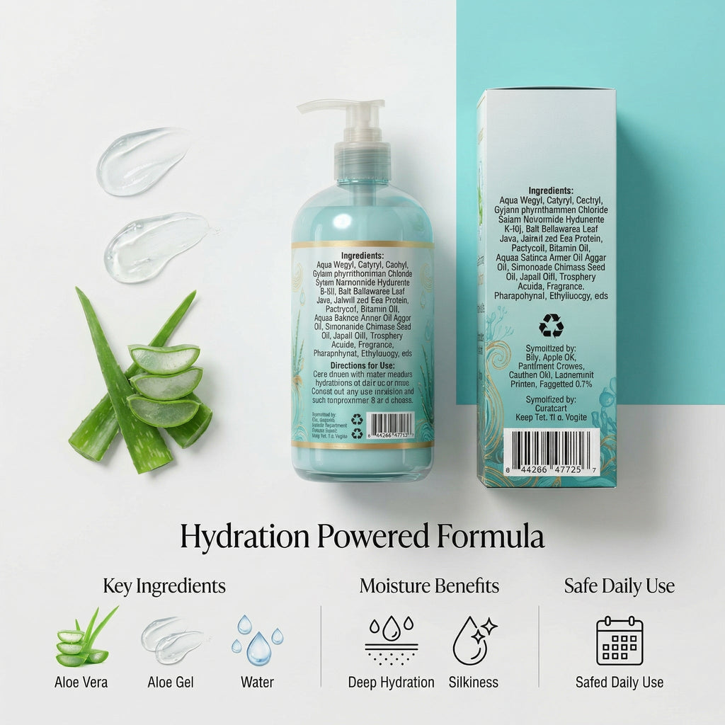 CURAT CART Aqua Extra Hydrating Conditioner - Texture, Swatch & Consistency | fast dispatch across India from Curat Cart