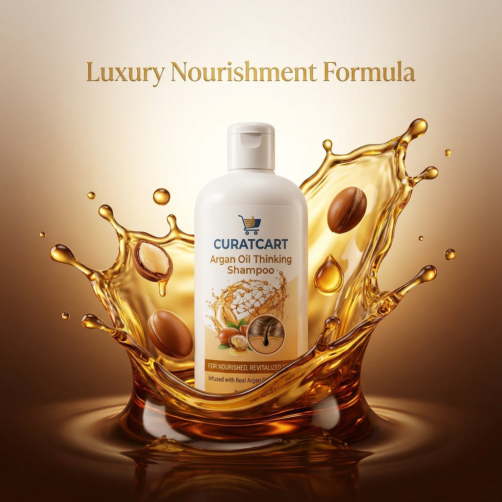 Curat Cart Argan Oil Shampoo - Application & Usage Demonstration | buy online in India with doorstep delivery at Curat Cart