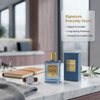 Curat Cart Gentleman Perfume Classic - Back Label & Ingredients Details | buy 100% authentic product online in India via Cura