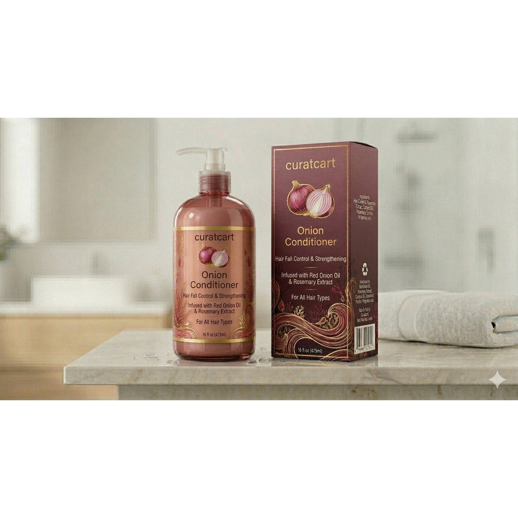 CURAT CART Onion Conditioner - Seal & Authenticity Verification | genuine imported stock available in India at Curat Cart