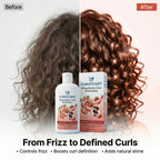 CURAT CART Strawberry Curl Shampoo - Back Label & Ingredients Details | buy 100% authentic product online in India via Curat 