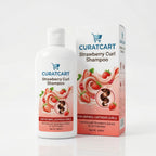 CURAT CART Strawberry Curl Shampoo - Texture, Swatch & Consistency | fast dispatch across India from Curat Cart