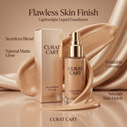 CURAT Flawless Skin Finish Foundation - Texture, Swatch & Consistency | fast dispatch across India from Curat Cart