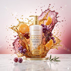 CuratCart Brightening Body Wash - Texture, Swatch & Consistency | fast dispatch across India from Curat Cart