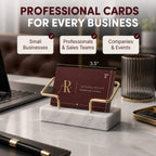Custom Business Cards Full Color showcased elegantly at Curat Cart, perfect for small businesses and professionals. Exclusive design.