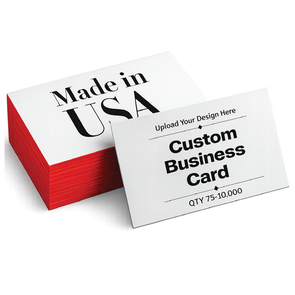 Premium imported custom business cards from Curat Cart, showcasing a sleek design and quality print. Perfect for professionals.