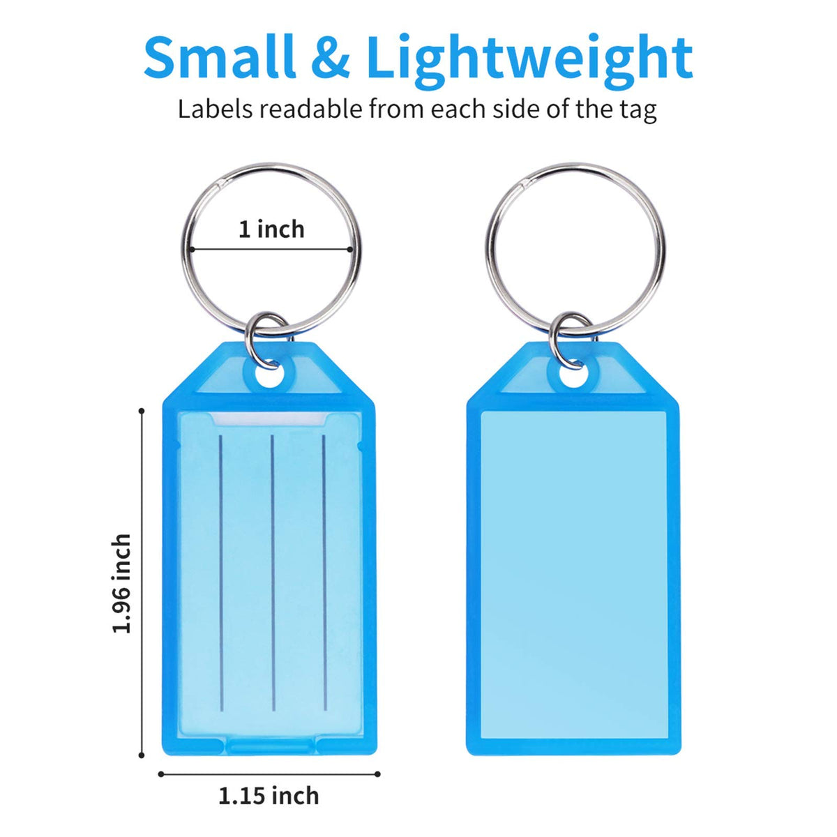 Discover Cuttte Plastic Key Tags with Labels, specially curated by Curat Cart. Lightweight and readable from both sides.