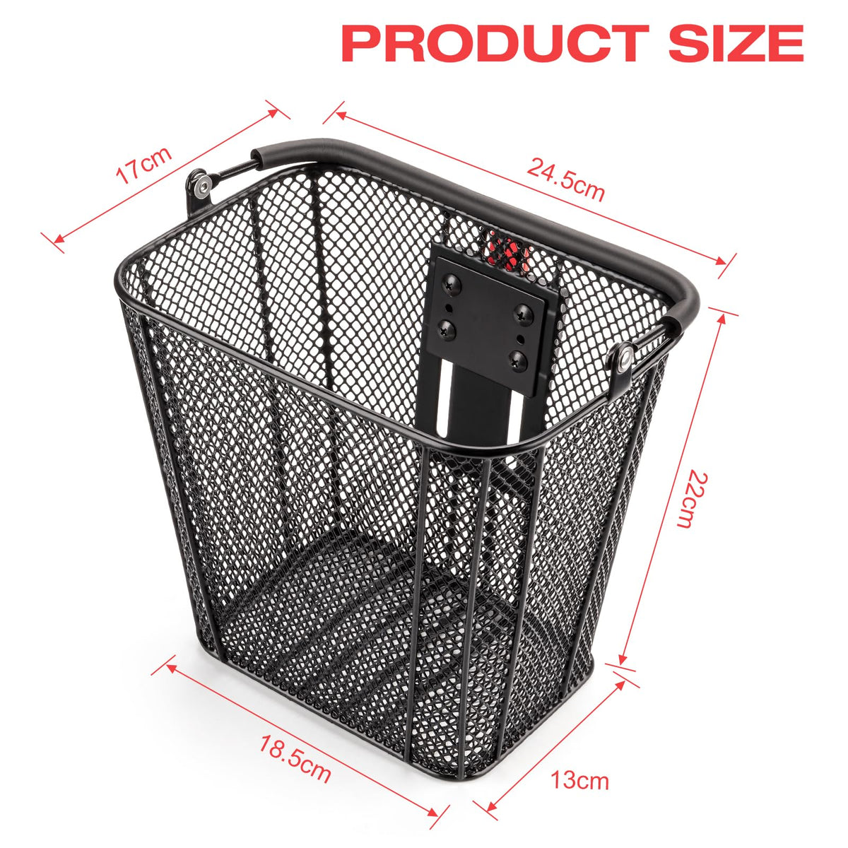 Durable CXWXC E-Scooter front basket in official packaging, featuring high-quality mesh design for enhanced utility. Available at Curat Cart.