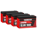 High-quality official packaging of CYCLENBATT 12V LiFePO4 batteries, perfect for deep cycle applications. Available at Curat Cart.