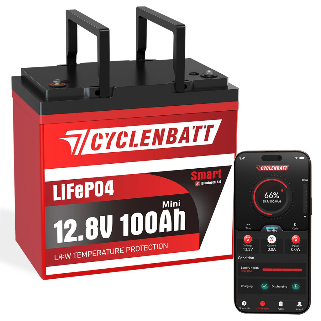 CYCLENBATT 12V LiFePO4 Battery offers low temperature protection. Perfect for daily use, upgrade your power solution at Curat Cart.
