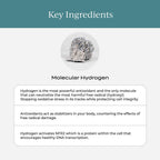 Cymbiotika H2 Molecular Hydrogen Tablets in official packaging, promoting antioxidant benefits. Available at Curat Cart.