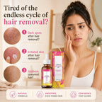 Premium imported Cyperus Rotundus Oil for effective hair removal, ensuring smoother, even-toned skin. Available at Curat Cart.