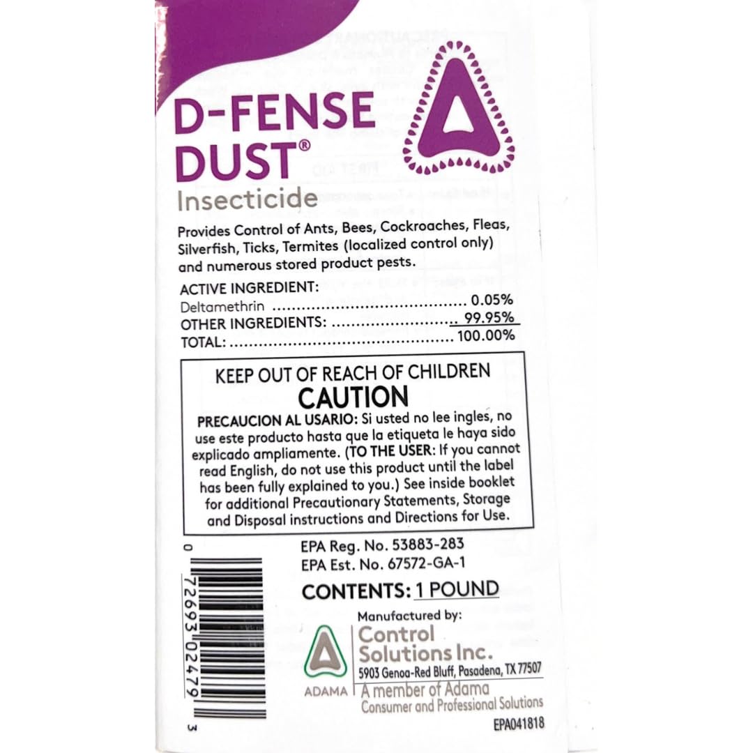 D-Fense Dust Pest Control effectively targets pests like ants and cockroaches. 100% Authentic and available in India at Curat Cart.