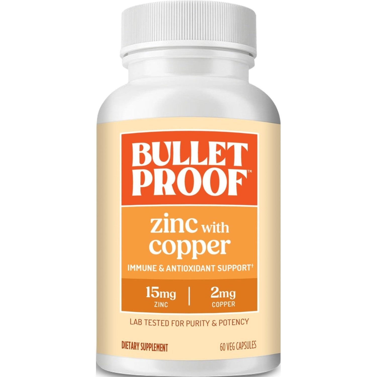 Bulletproof Zinc with Copper Capsules, 60 Count, Minerals and Antioxidant Supplement for Immunity and Mood | Minerals and Antioxidant Supplement for Immunity and Mood