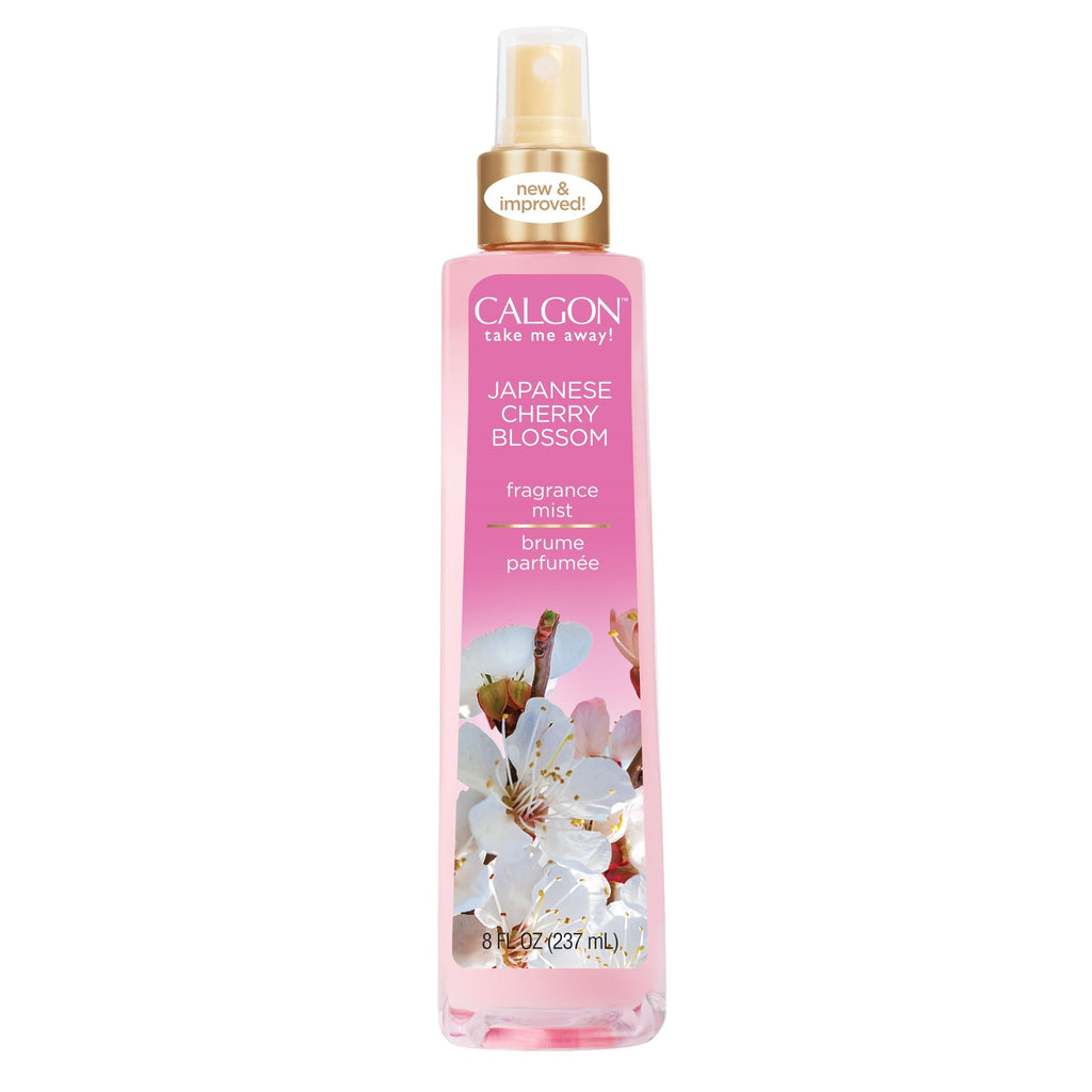 Calgon Morning Glory Fragrance Body Mist in original packaging, featuring a floral design and 8 oz bottle.