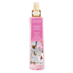 Calgon Morning Glory Fragrance Body Mist in original packaging, featuring a floral design and 8 oz bottle.