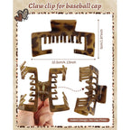 Stylish claw clips designed for baseball caps. Easy to order online and perfect for everyday use. Available now!