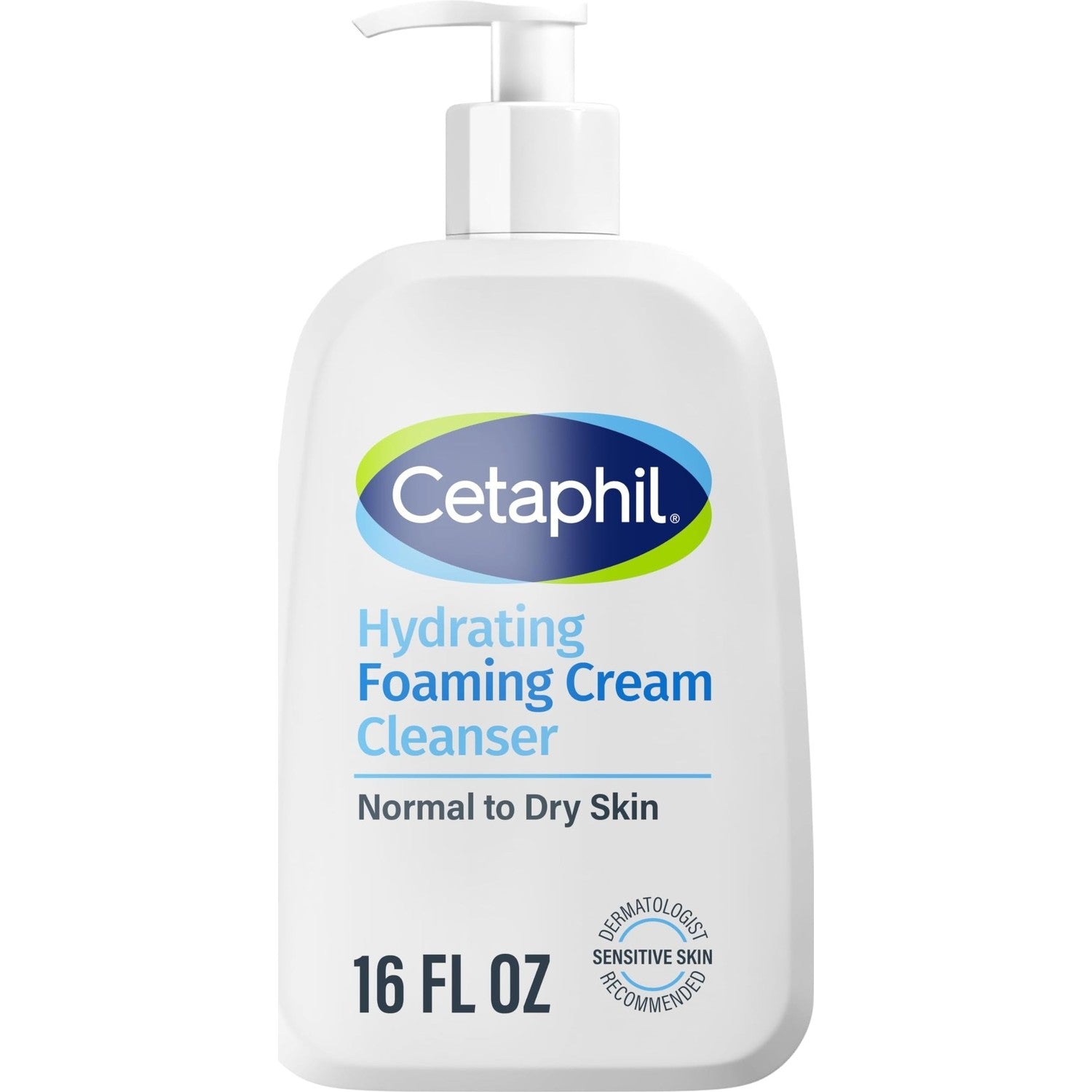 Cetaphil Cream to Foam Face Wash Hydrating Cleanser, 8 fl oz | Gentle Foaming Cleanser, Dry Sensitive Skin, Prebiotic Aloe, Fragrance Free, Hypoallergenic, Dermatologist Recommended