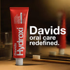 Davids Nano Hydroxyapatite Toothpaste in premium packaging, ensuring superior oral care quality. Available at Curat Cart.