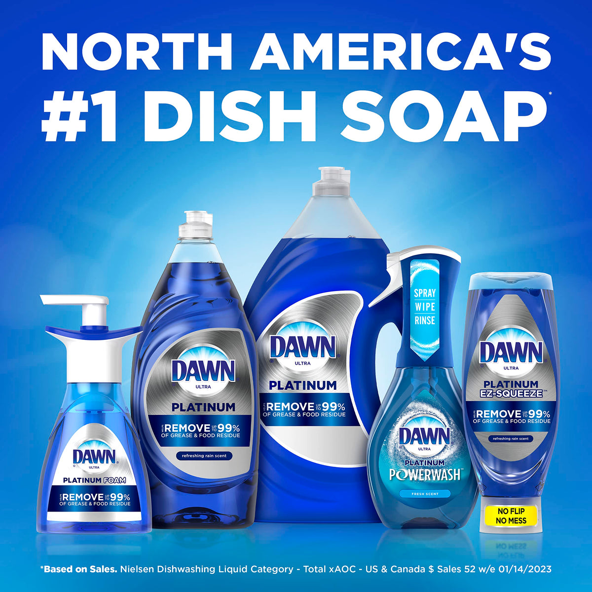 Dawn Dish Soap, North America's #1, perfect for daily use. Upgrade your dishwashing routine with Curat Cart's premium selection.