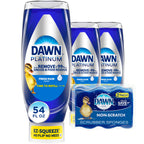 Dawn Dish Soap Squeeze Bottle, a premium import, features a fresh rain scent. Available at Curat Cart for effortless grease removal.