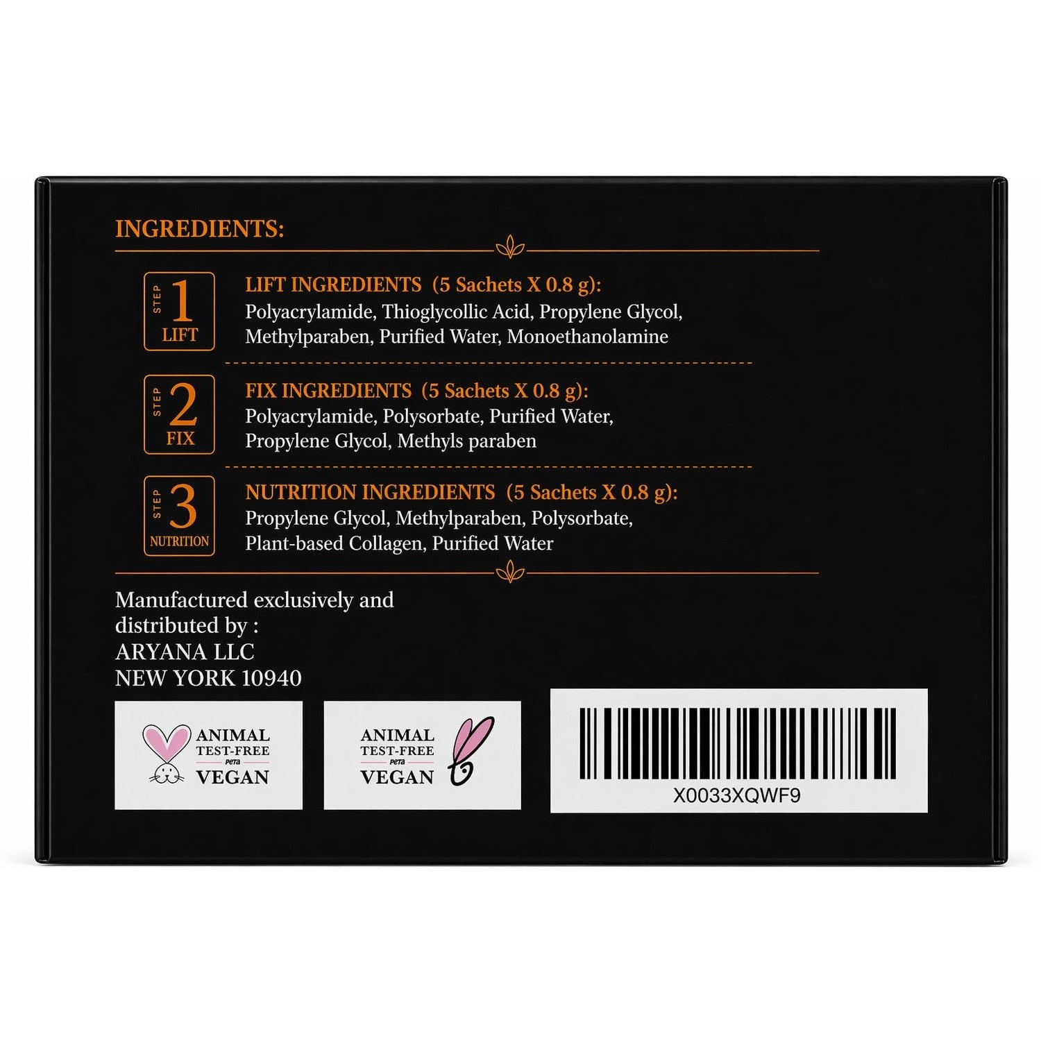 ARYANA NEW YORK Eyebrow Lamination Kit Professional | At Home DIY and Salon Use brow lamination kit, Instant Brow Lift Sachet Professional Series