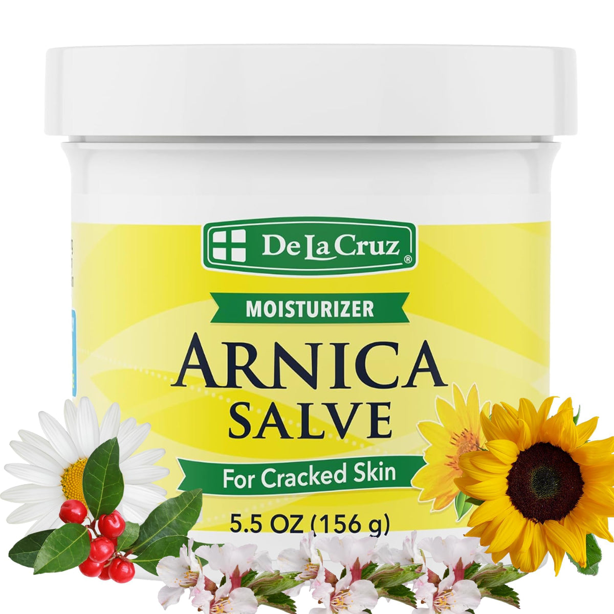 De La Cruz Arnica Salve Moisturizer is a premium import, perfect for cracked skin. Available at Curat Cart.