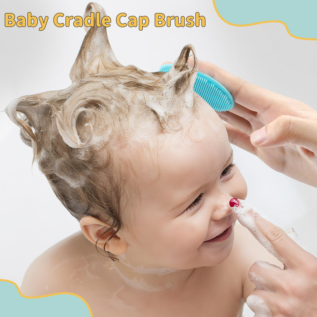Debetool Cradle Cap Brush Set ensures gentle care for your baby's scalp, perfect for daily use. Available at Curat Cart.