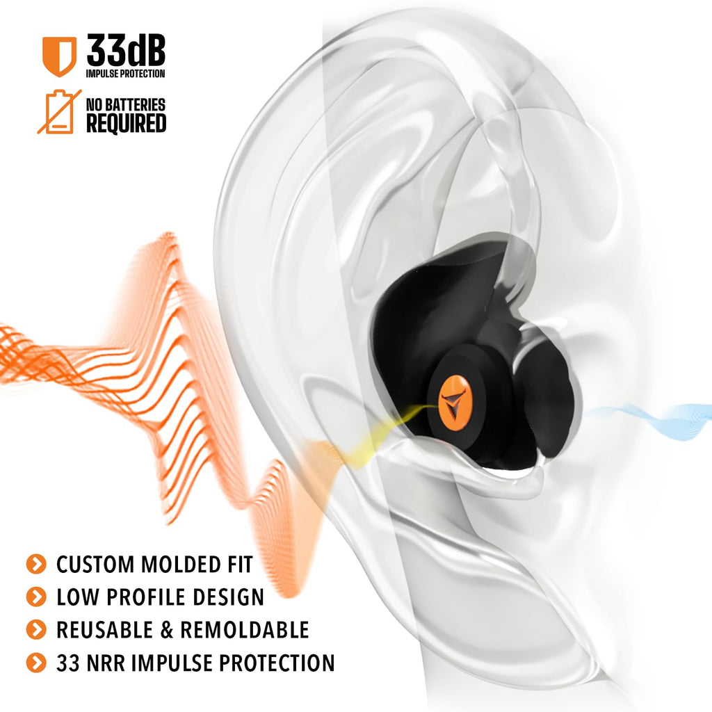 Experience superior comfort with Decibullz Moldable Ear Plugs, specially curated by Curat Cart for ultimate noise reduction.