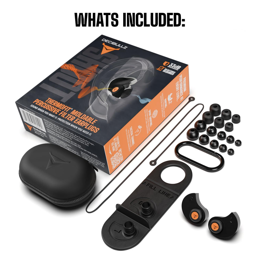 Decibullz Moldable Ear Plugs kit includes custom fit earplugs, accessories, and a case. 100% Authentic, available at Curat Cart.