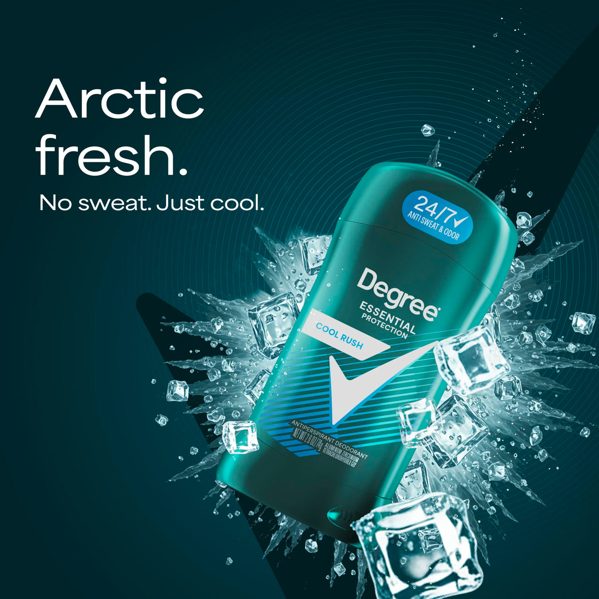 Degree Men Original Antiperspirant Cool Rush offers 24/7 protection. Verified by CuratCart for trust and quality.