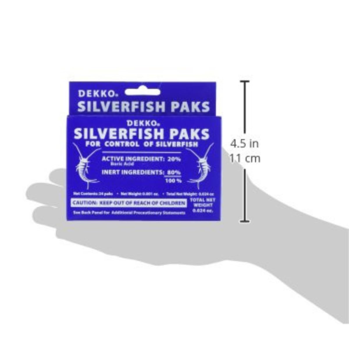 Dekko Silverfish Paks offer premium import pest control, ensuring effective silverfish management. Available at Curat Cart.