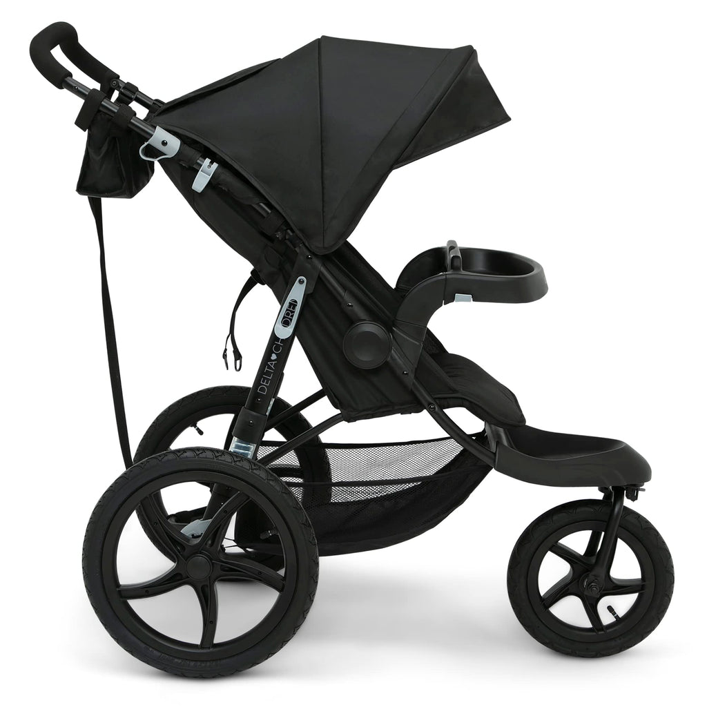 Delta Children Apollo Jogging Stroller in high-quality finish, showcasing stylish design and functionality. Available at Curat Cart.