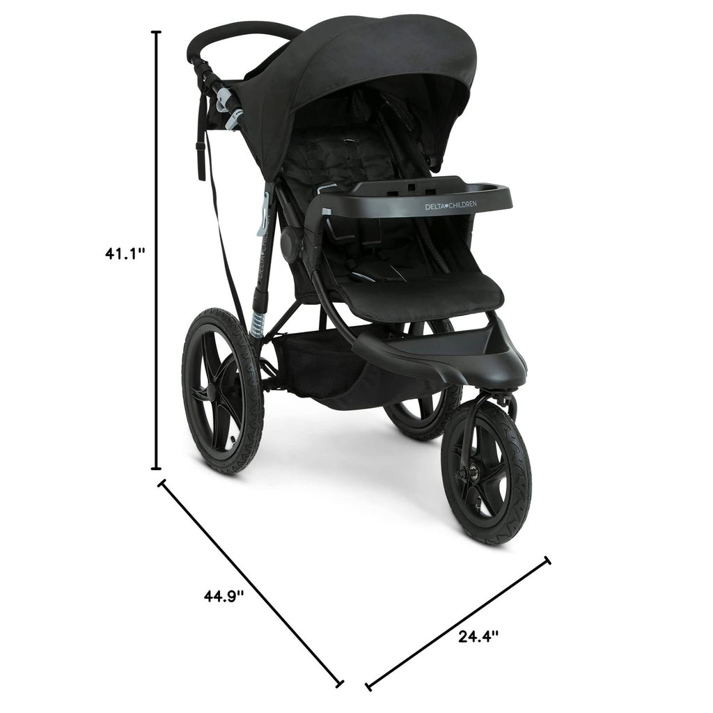 Discover the Delta Children Apollo Jogging Stroller, a premium import designed for active parents, available at Curat Cart.