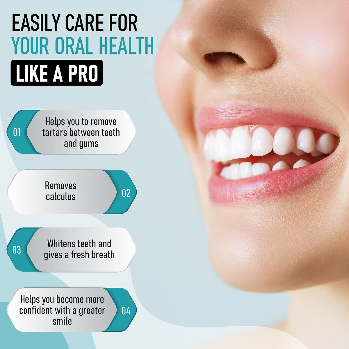 Discover the Dental Tools Plaque Remover Kit by Curat Cart, designed to remove plaque, whiten teeth, and enhance your oral health.