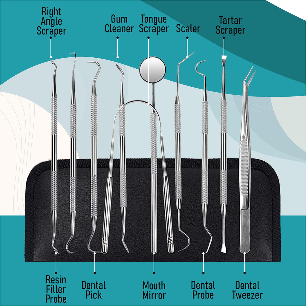 Discover the Dental Tools Plaque Remover Kit, specially curated by Curat Cart for optimal oral care and hygiene. Perfect for home use.