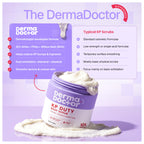 DERMAdoctor KP Bump Eraser Body Scrub, 10% AHAs and willow bark, smooths uneven skin, premium skincare product.