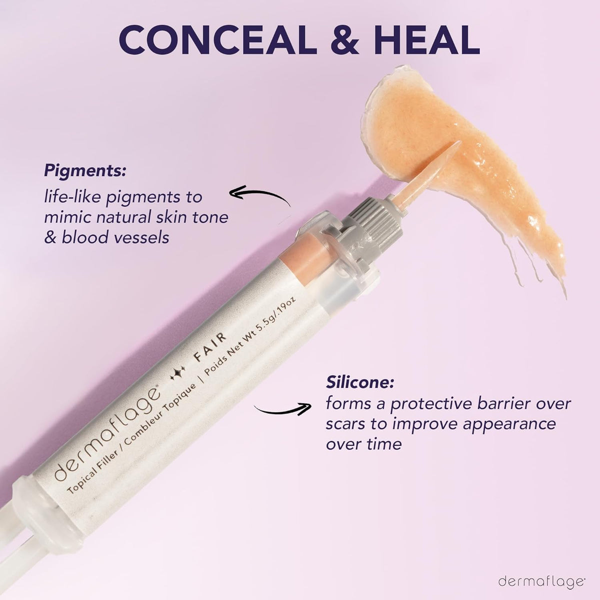 Dermaflage Scar Filler Kit offers life-like pigments and silicone for scar healing. Verified by CuratCart for quality assurance.