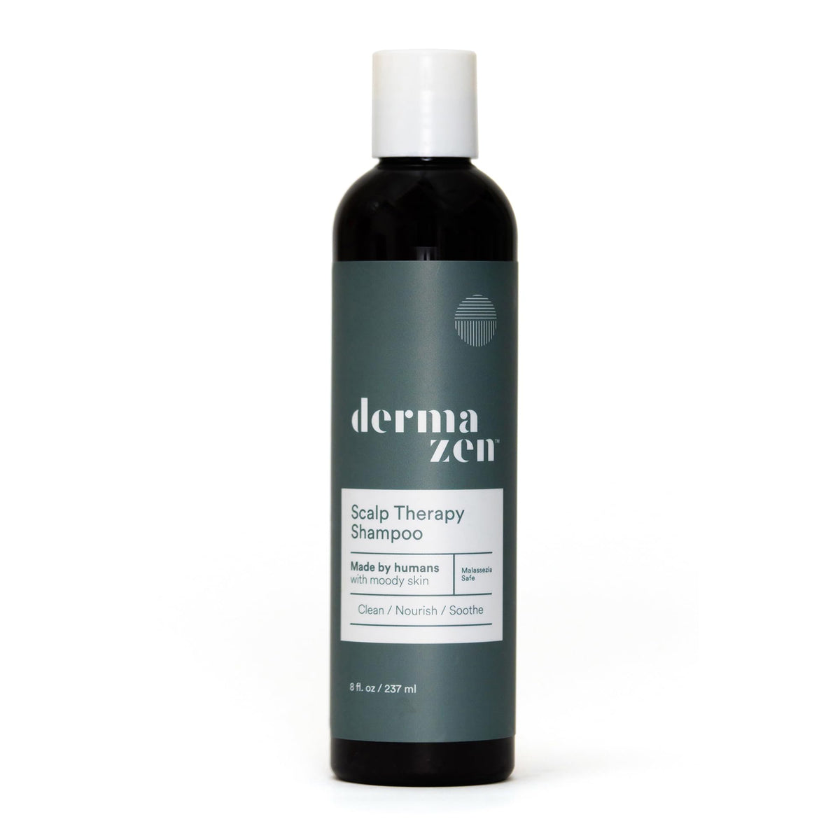 Dermazen Scalp Therapy Shampoo, a premium imported solution from Curat Cart, nourishes and soothes sensitive scalp skin.