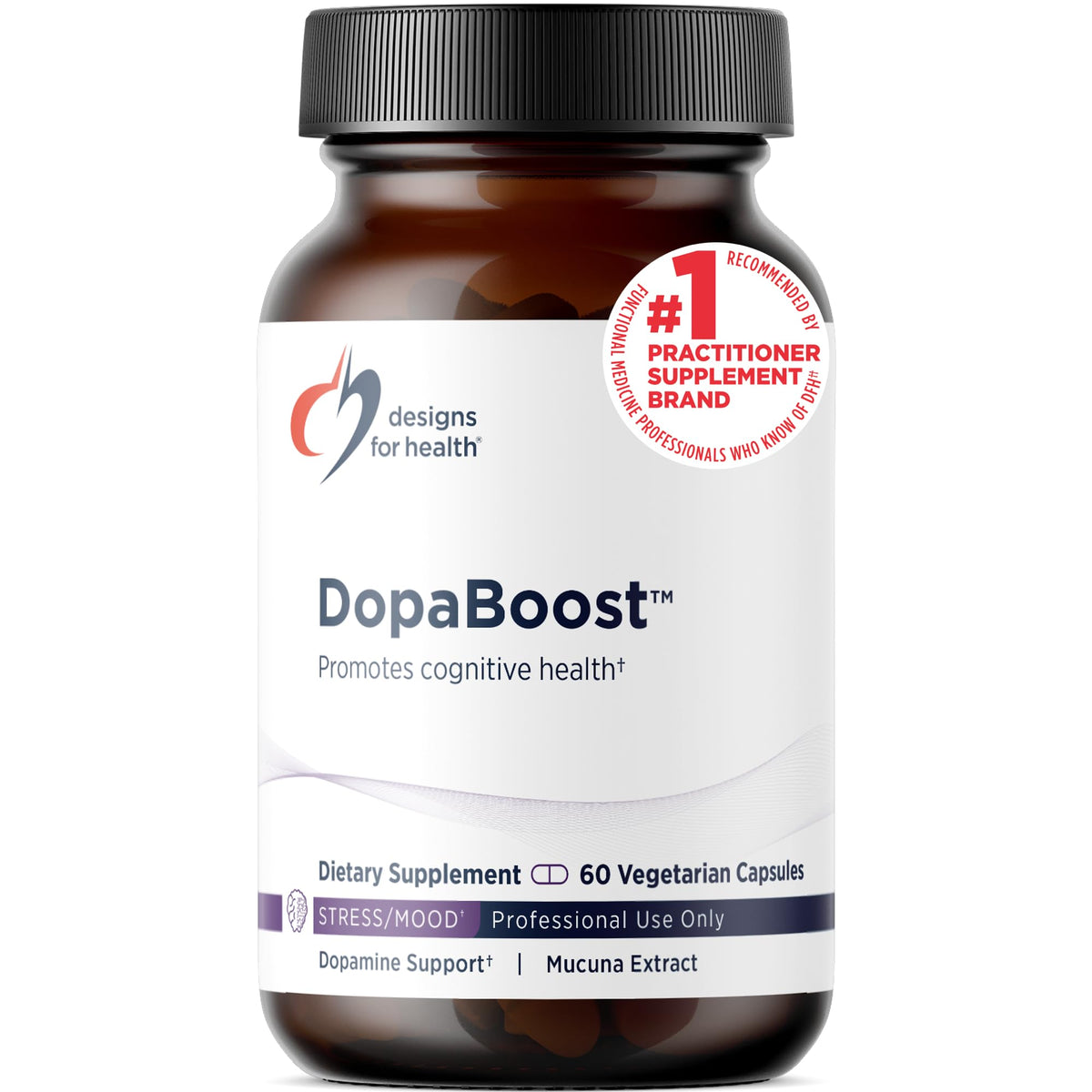 Elevate your cognitive health with DopaBoost™ from Designs for Health, a premium import available at Curat Cart. Supports stress and mood.