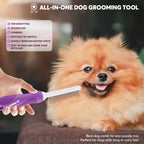 Premium imported detangling pet comb for grooming, ideal for poodle mixes. Effortlessly removes mats. Available at Curat Cart.