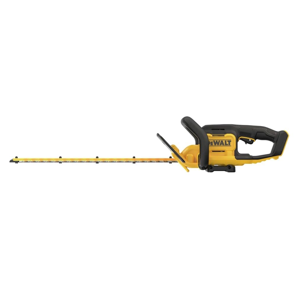 The DEWALT 20V MAX Cordless Hedge Trimmer offers powerful performance for effortless trimming. Perfect for your gardening needs at Curat Cart.