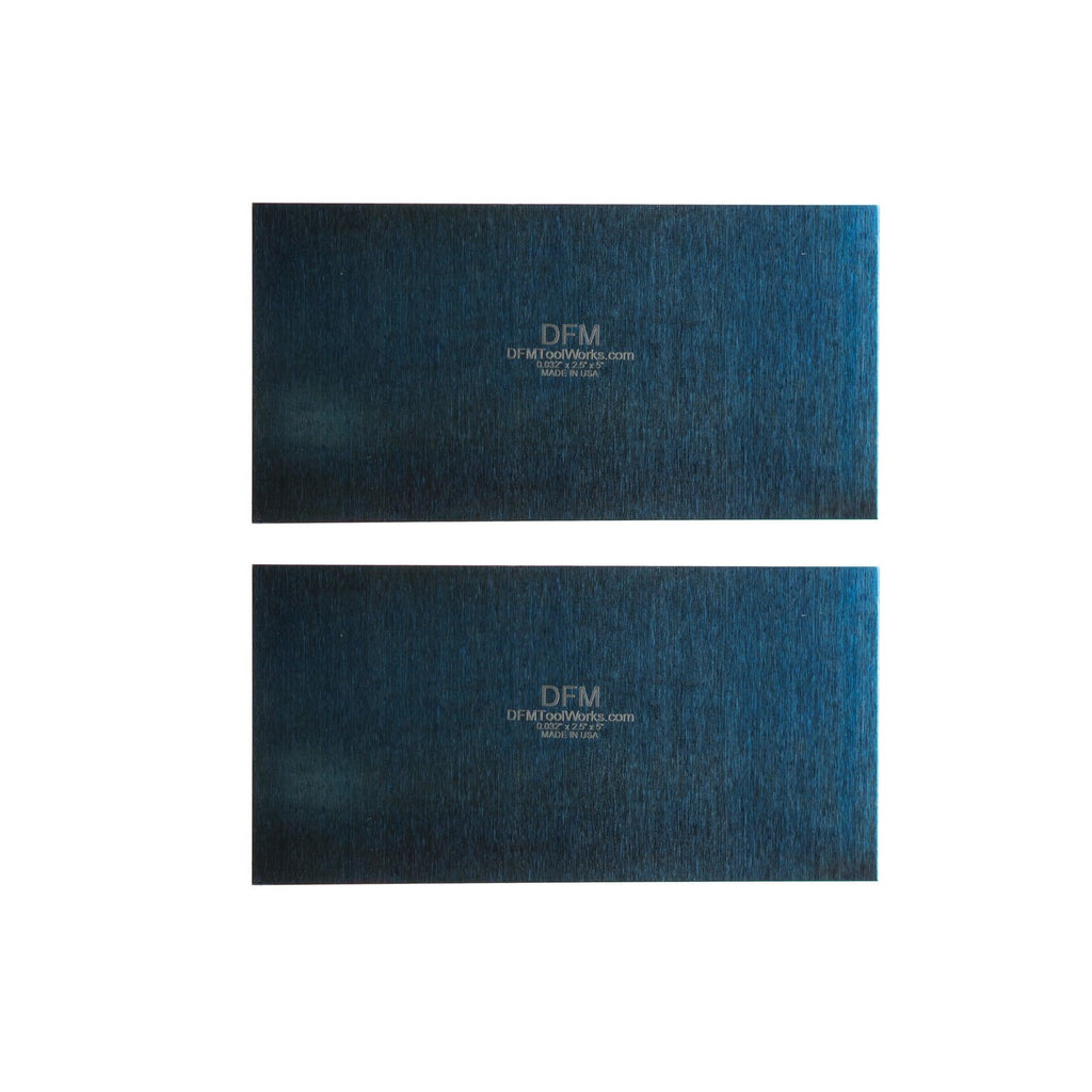 Premium imported DFM Tool Works Rectangle Card Scraper showcased in a sleek design, perfect for professional use. Available at Curat Cart.