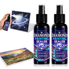 Premium imported Diamond Painting Sealer Spray ensures quick dry and clear gloss finish, ideal for preserving your artwork. Available at Curat Cart.
