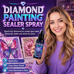 Diamond Painting Sealer Spray ensures diamonds stay stable and shine for years. 100% Authentic, available at Curat Cart in India.
