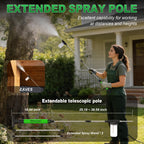 Diatomaceous Earth Duster with extendable telescopic pole, showcasing high-quality finish. Available at Curat Cart.