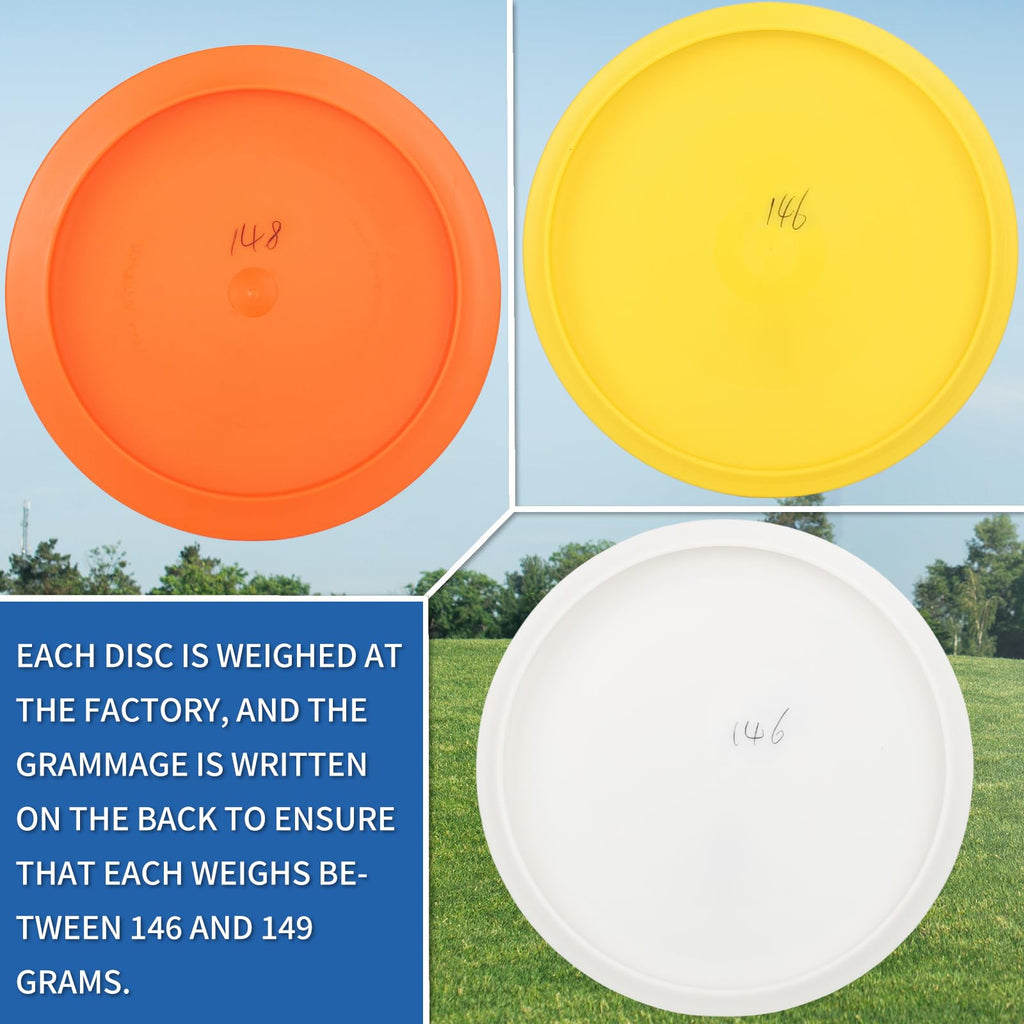 Explore the exclusive Disc Golf Starter Discs Set, specially curated by Curat Cart, featuring vibrant colors and precise weights.