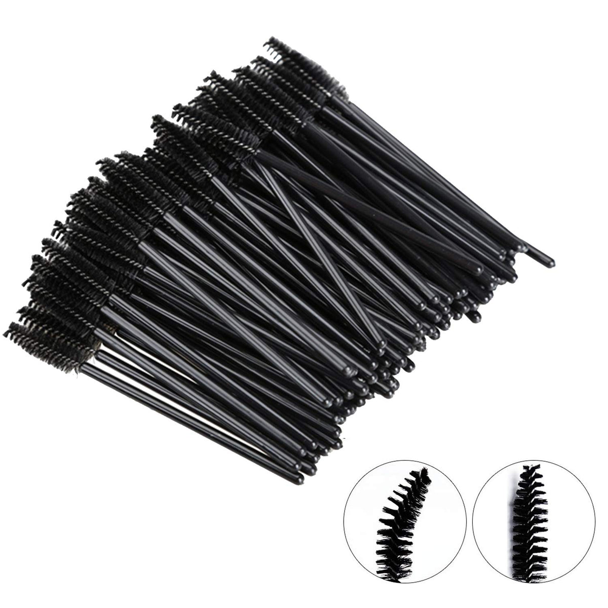 High-quality disposable eyelash brushes, perfect for precise application. Verified by CuratCart for your trust.