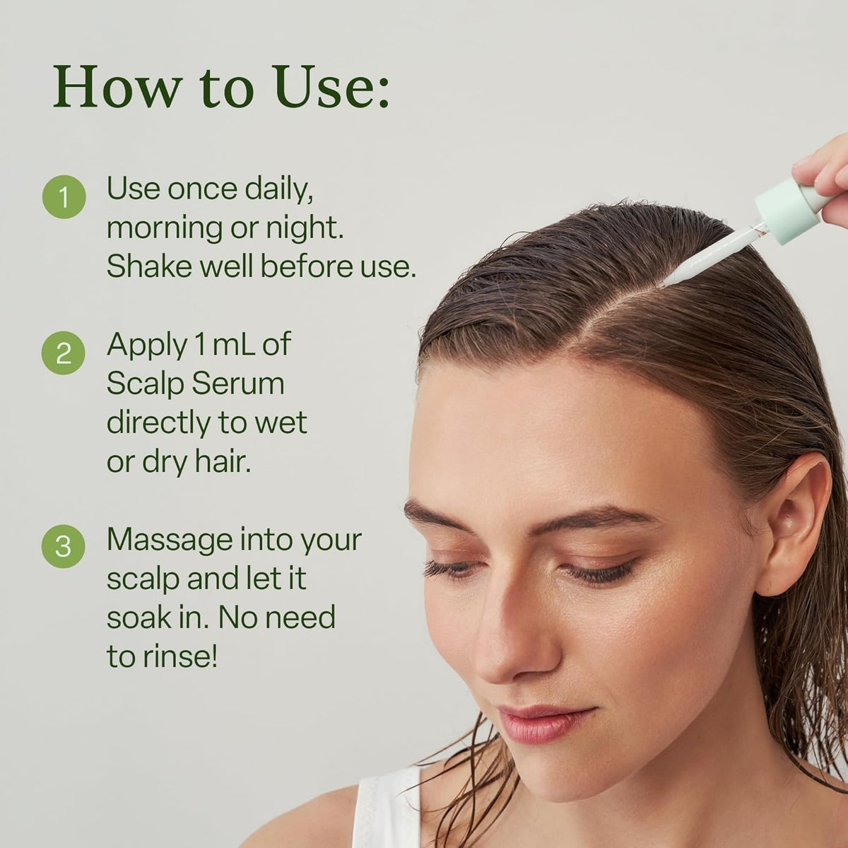 Step-by-step guide for Divi Volumizing Shampoo & Conditioner use, featuring application tips and easy instructions.