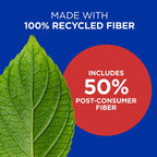 Dixie Ultra Interfold Napkin Refills feature 100% recycled fiber, showcasing quality packaging at Curat Cart. Sustainable choice for your needs.